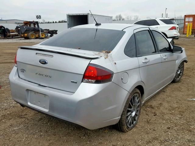 1FAHP3GN4BW151365 - 2011 FORD FOCUS SES SILVER photo 4