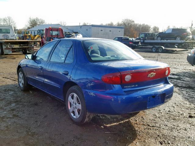 1G1JF52F847162756 - 2004 CHEVROLET CAVALIER L BLUE photo 3