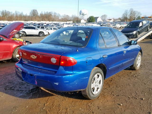 1G1JF52F847162756 - 2004 CHEVROLET CAVALIER L BLUE photo 4