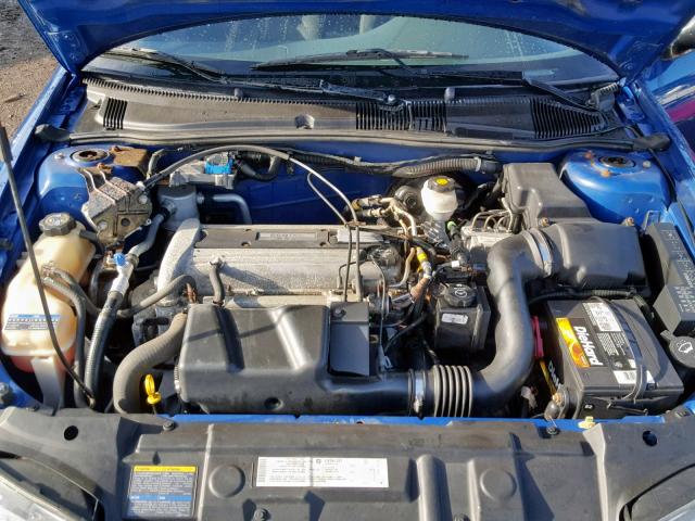 1G1JF52F847162756 - 2004 CHEVROLET CAVALIER L BLUE photo 7