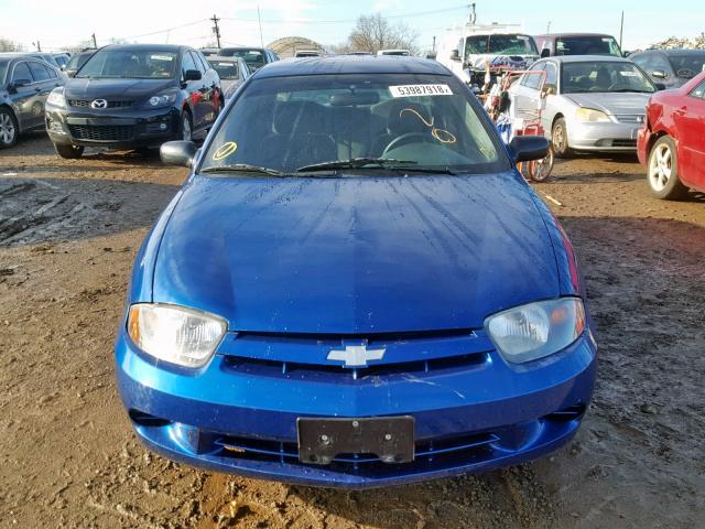 1G1JF52F847162756 - 2004 CHEVROLET CAVALIER L BLUE photo 9