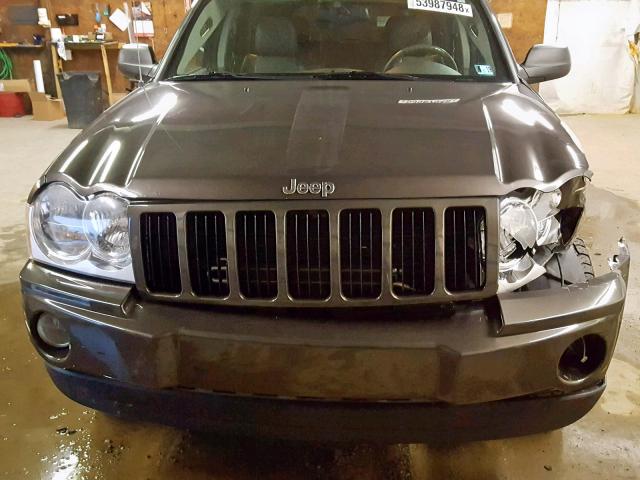 1J4HR48N25C602088 - 2005 JEEP GRAND CHER CHARCOAL photo 7