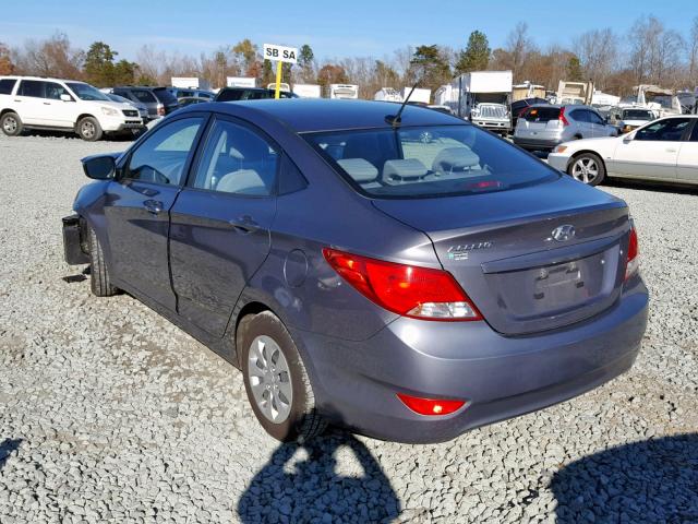 KMHCT4AE9HU203331 - 2017 HYUNDAI ACCENT SE GRAY photo 3