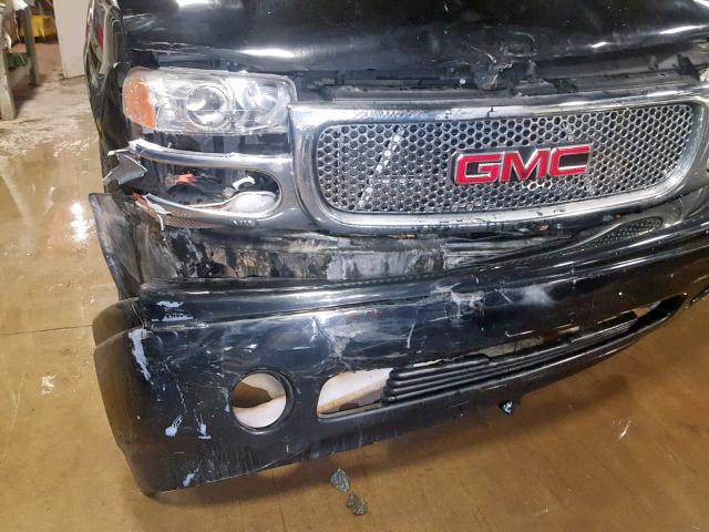 1GKEK63U55J225621 - 2005 GMC YUKON DENA BLACK photo 9