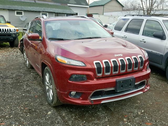 1C4PJMJS8HW589438 - 2017 JEEP CHEROKEE O RED photo 1