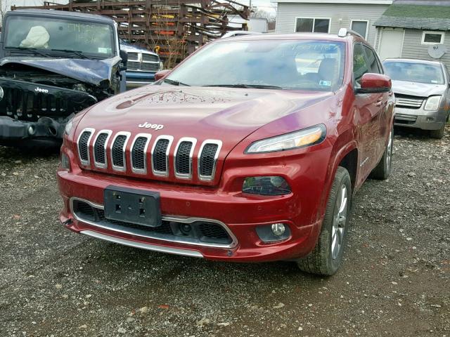 1C4PJMJS8HW589438 - 2017 JEEP CHEROKEE O RED photo 2