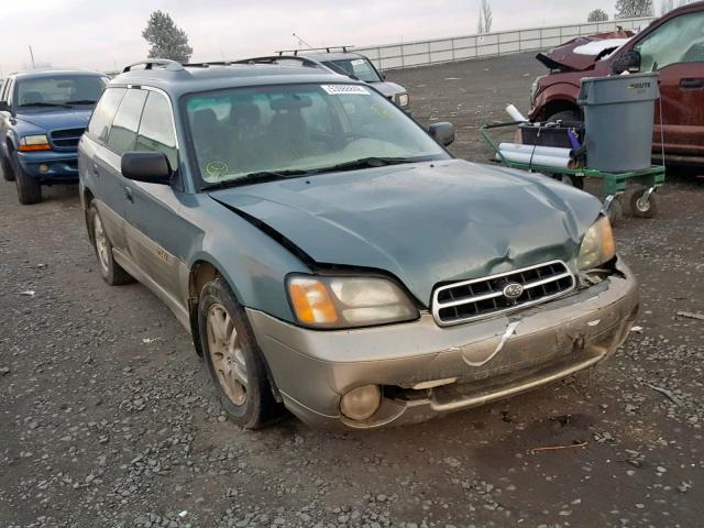 4S3BH665917644919 - 2001 SUBARU LEGACY OUT GREEN photo 1