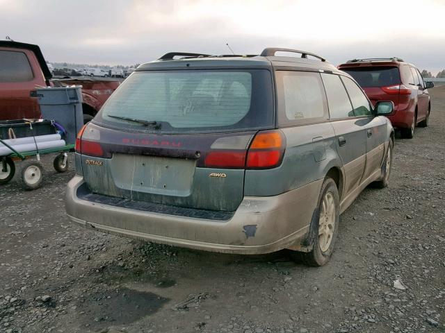 4S3BH665917644919 - 2001 SUBARU LEGACY OUT GREEN photo 4