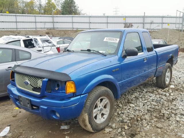 1FTZR15E51TA71167 - 2001 FORD RANGER SUP BLUE photo 2