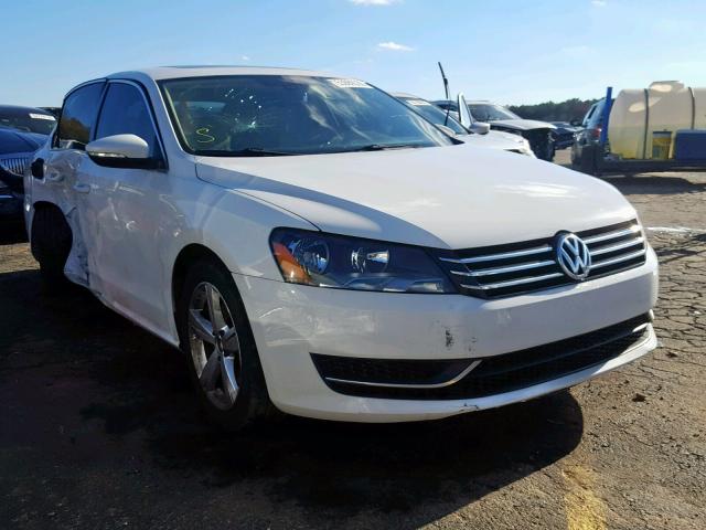 1VWBH7A36CC097353 - 2012 VOLKSWAGEN PASSAT SE WHITE photo 1