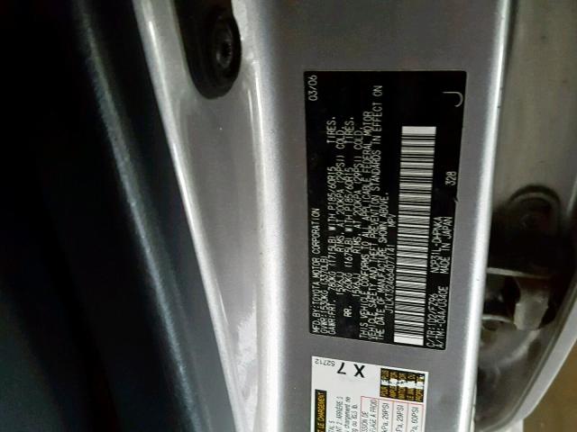 JTLKT324664077141 - 2006 TOYOTA SCION XB Gümüş foto 10