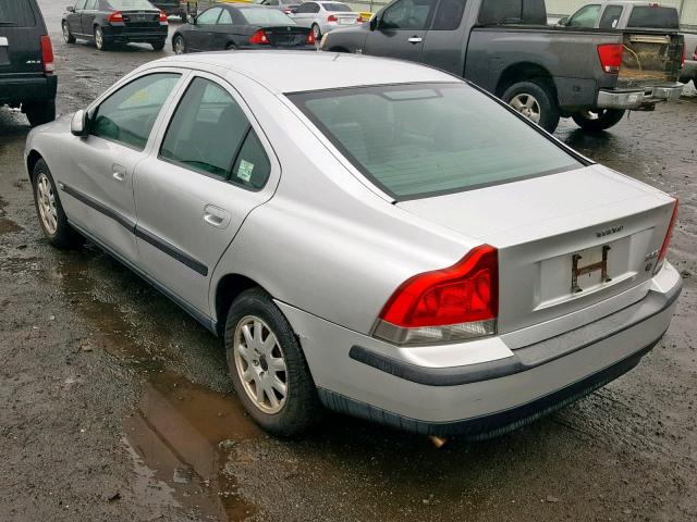 YV1RS61R812026377 - 2001 VOLVO S60 SILVER photo 3