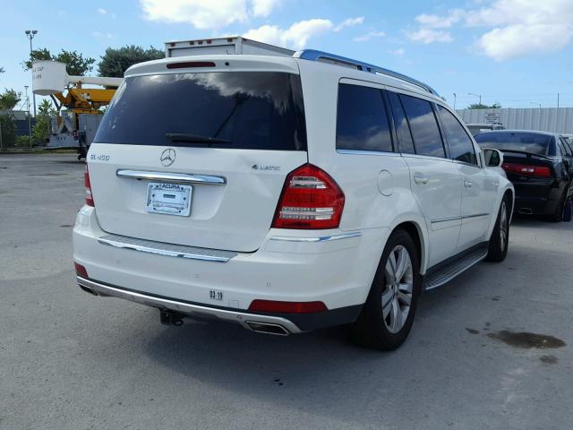 4JGBF7BE4AA574729 - 2010 MERCEDES-BENZ GL 450 4MA WHITE photo 4