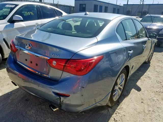 JN1EV7AP1GM300700 - 2016 INFINITI Q50 PREMIU BLUE photo 4