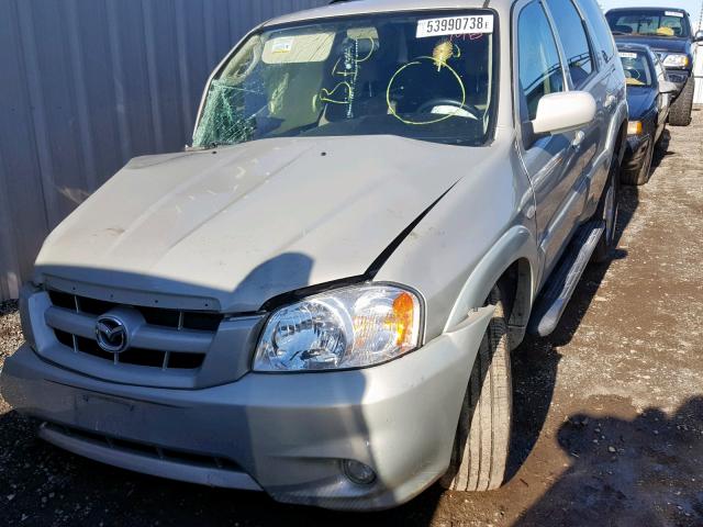 4F2CZ04166KM01409 - 2006 MAZDA TRIBUTE S SILVER photo 2