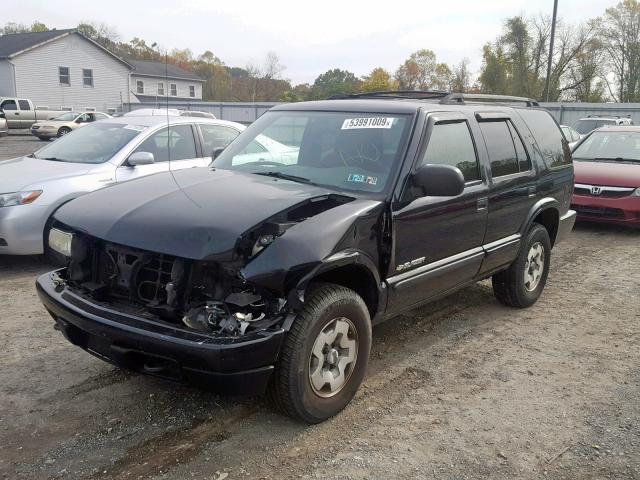 1GNDT13X04K155060 - 2004 CHEVROLET BLAZER BLACK photo 2