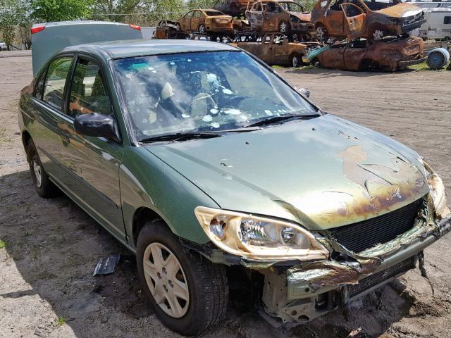 1HGES16324L014429 - 2004 HONDA CIVIC DX V GREEN photo 1