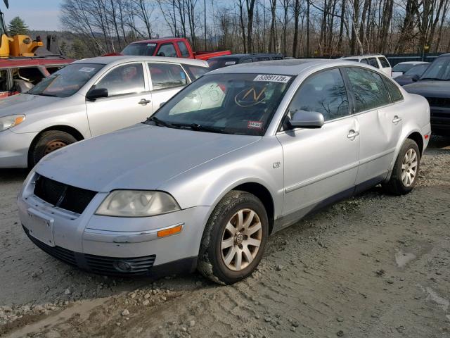 WVWPD63BX3P383508 - 2003 VOLKSWAGEN PASSAT GLS SILVER photo 2