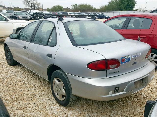 1G1JC524X17211152 - 2001 CHEVROLET CAVALIER B SILVER photo 3