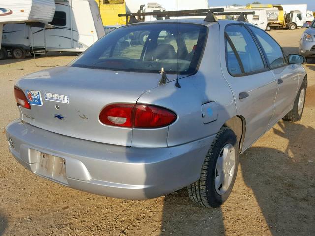 1G1JC524X17211152 - 2001 CHEVROLET CAVALIER B SILVER photo 4