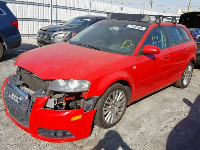 WAUNF78P86A066987 - 2006 AUDI A3 2.0 PRE RED photo 2