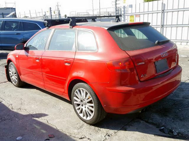 WAUNF78P86A066987 - 2006 AUDI A3 2.0 PRE RED photo 3