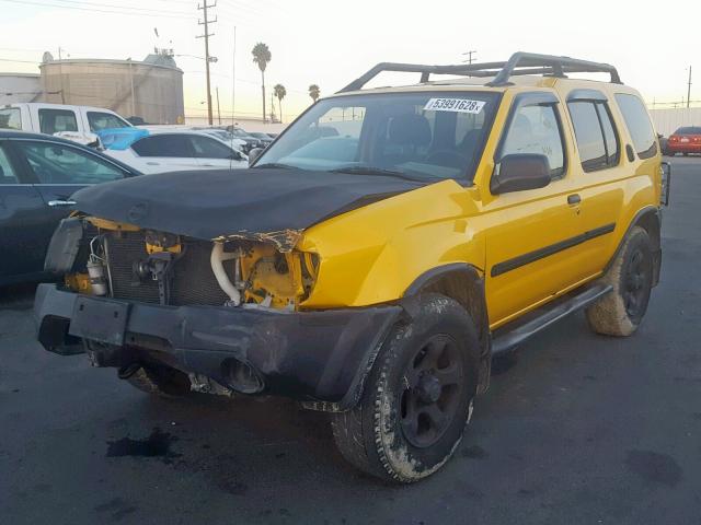 5N1MD28Y22C546646 - 2002 NISSAN XTERRA SE YELLOW photo 2