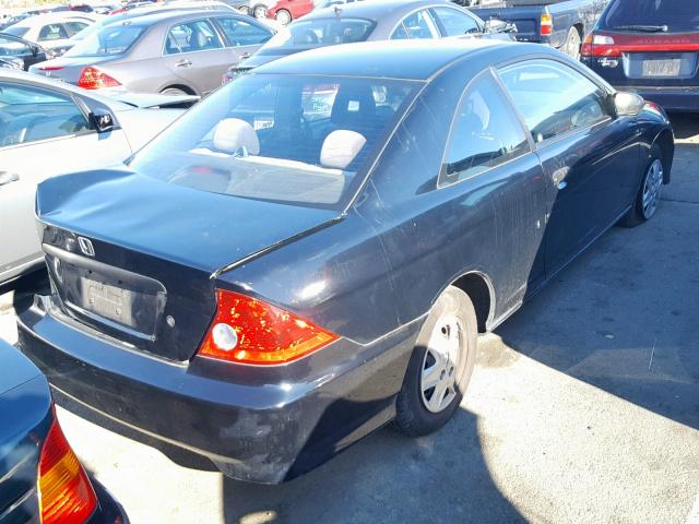 1HGEM22145L015524 - 2005 HONDA CIVIC DX V BLACK photo 4