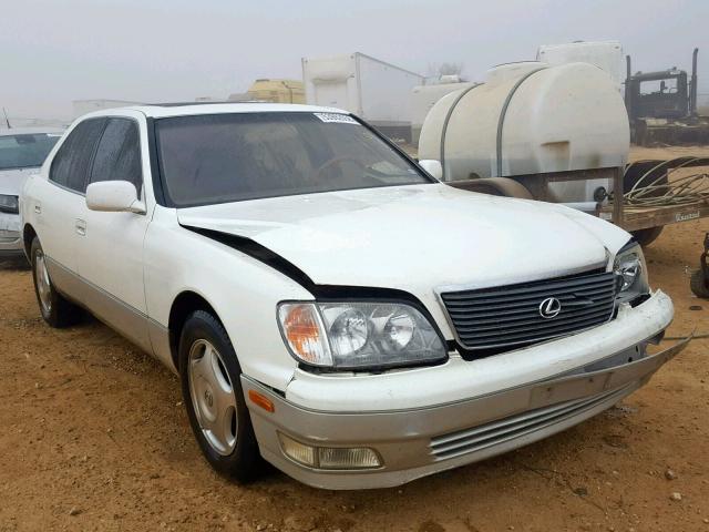 JT8BH28F6X0146708 - 1999 LEXUS LS 400 WHITE photo 1