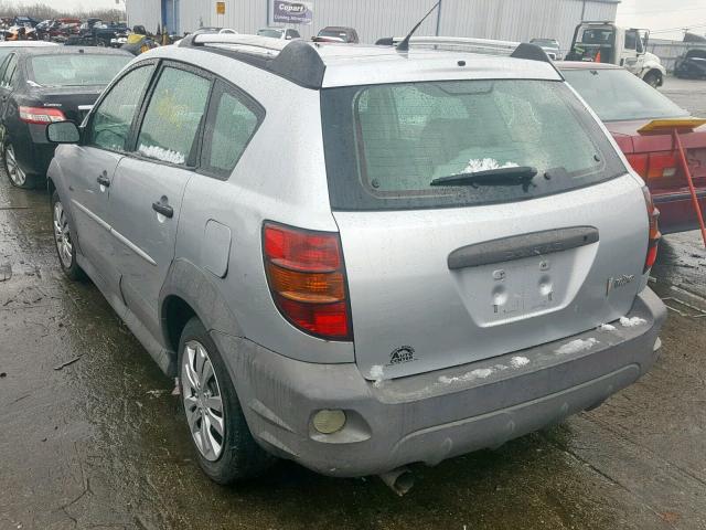 5Y2SL63825Z463331 - 2005 PONTIAC VIBE SILVER photo 3