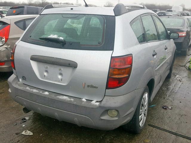 5Y2SL63825Z463331 - 2005 PONTIAC VIBE SILVER photo 4