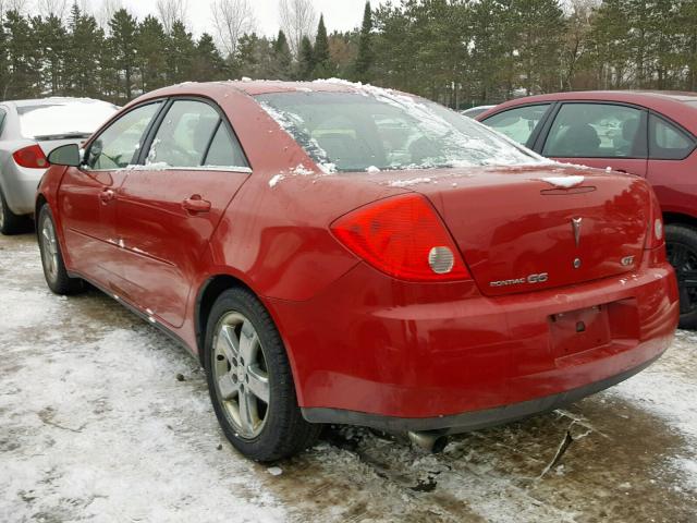 1G2ZH558664264776 - 2006 PONTIAC G6 GT RED photo 3