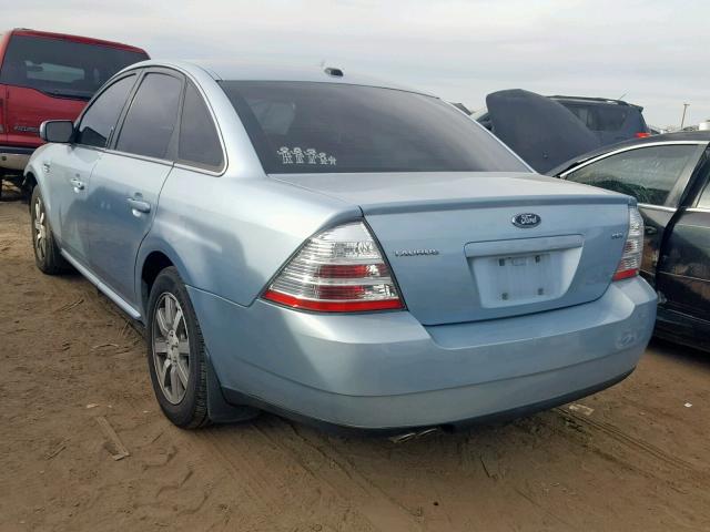 1FAHP24W19G121350 - 2009 FORD TAURUS SEL BLUE photo 3