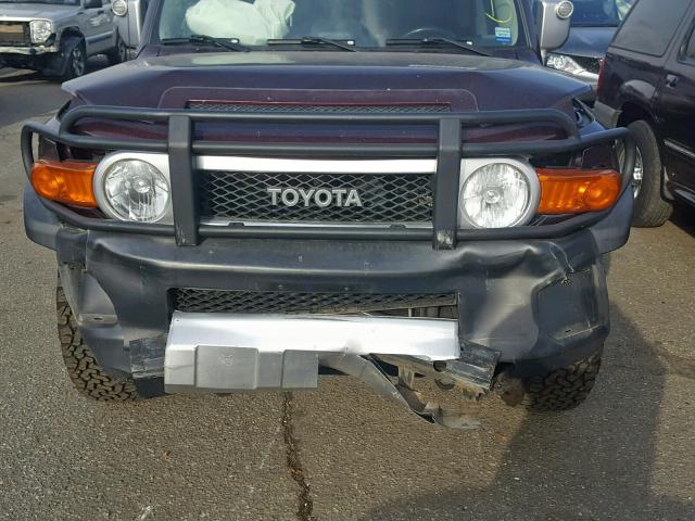 JTEBU11F970098960 - 2007 TOYOTA FJ CRUISER BURGUNDY photo 7