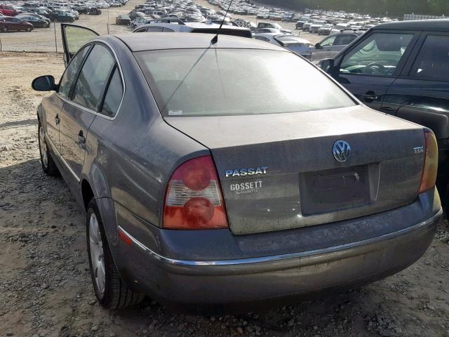 WVWAE63B45E070066 - 2005 VOLKSWAGEN PASSAT GLS SILVER photo 3