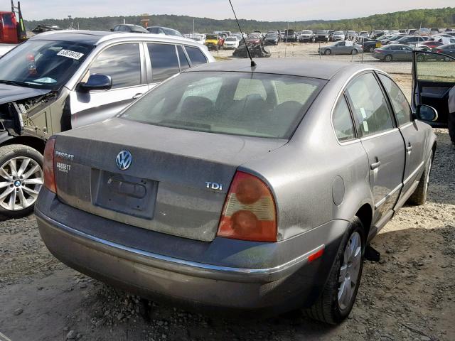 WVWAE63B45E070066 - 2005 VOLKSWAGEN PASSAT GLS SILVER photo 4