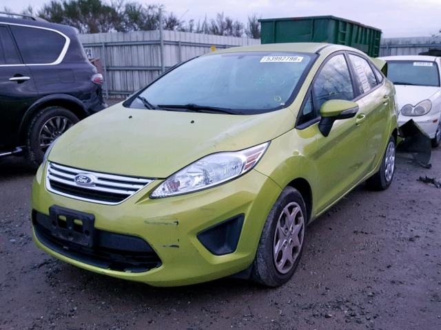 3FADP4BJ2DM144653 - 2013 FORD FIESTA SE GREEN photo 2