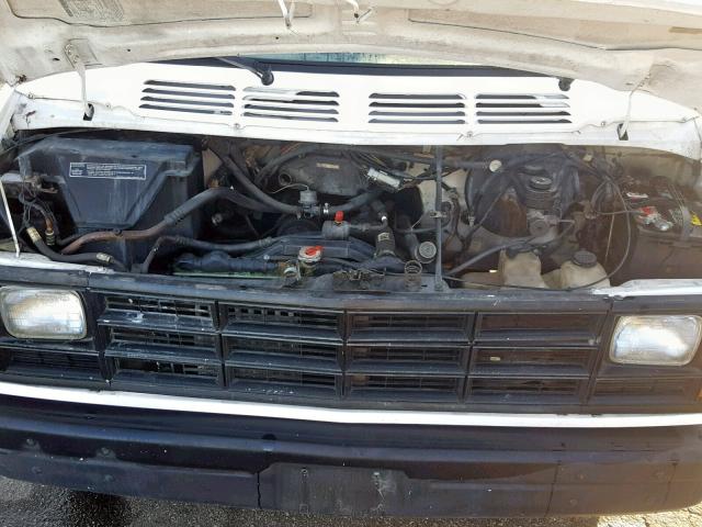 2B7HB21Y0LK721838 - 1990 DODGE RAM VAN B2 WHITE photo 7