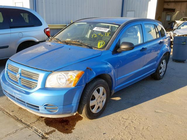 1B3HB28C58D609484 - 2008 DODGE CALIBER BLUE photo 2