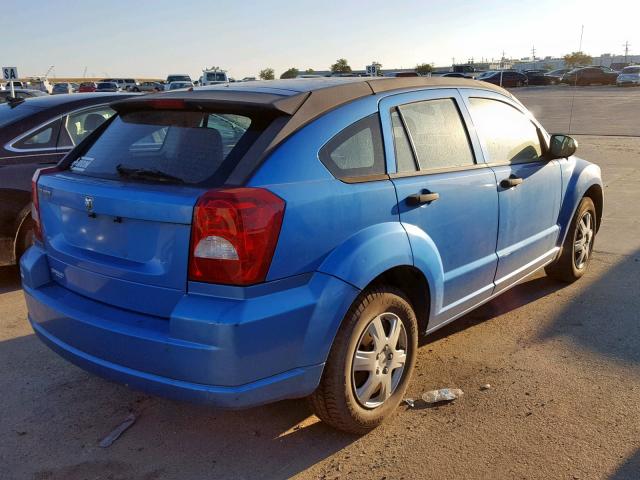 1B3HB28C58D609484 - 2008 DODGE CALIBER BLUE photo 4