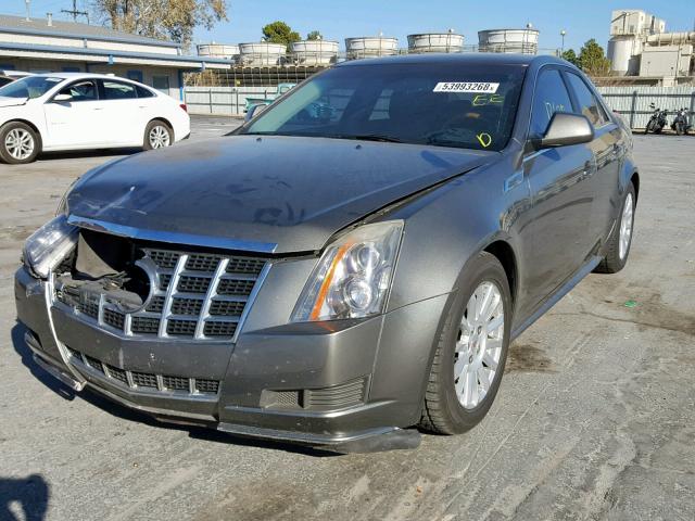 1G6DE5E57D0114008 - 2013 CADILLAC CTS LUXURY GRAY photo 2