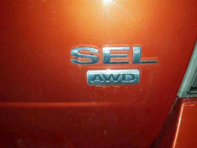 2FMDK48C27BA75370 - 2007 FORD EDGE SEL ORANGE photo 9