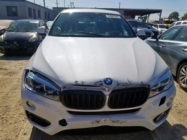 5UXKU2C52K0Z63385 - 2019 BMW X6 XDRIVE3 WHITE photo 9