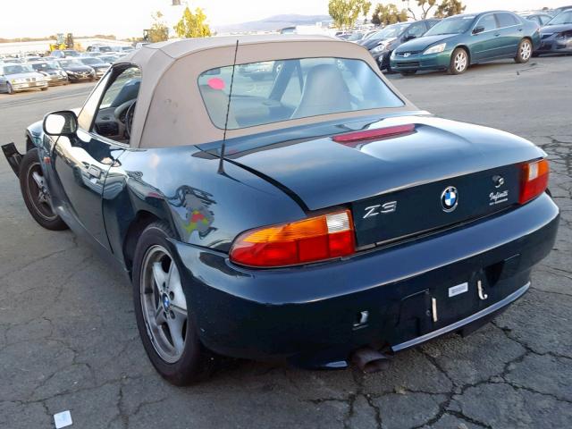 4USCH7327VLB80639 - 1997 BMW Z3 1.9 GREEN photo 3