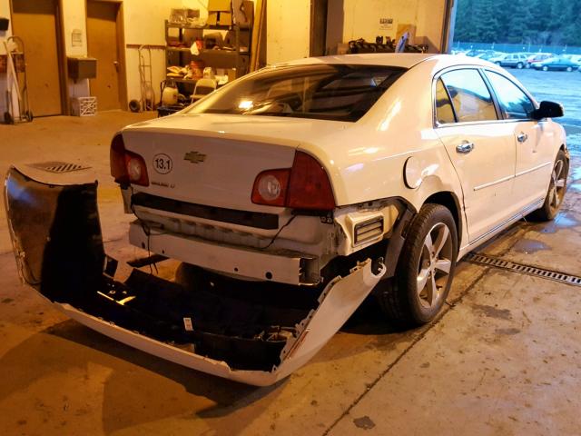 1G1ZC5E0XCF287040 - 2012 CHEVROLET MALIBU 1LT WHITE photo 4