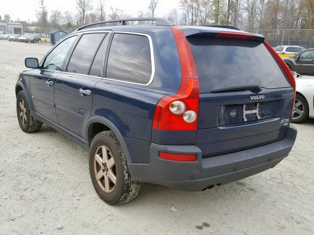 YV1CZ59H941040645 - 2004 VOLVO XC90 BLUE photo 3