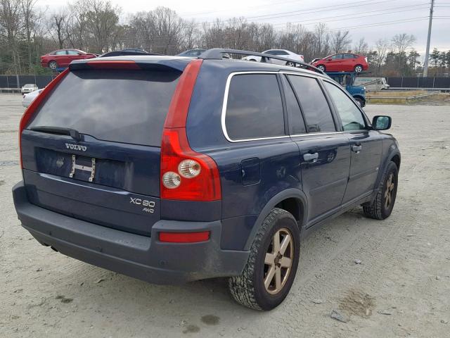 YV1CZ59H941040645 - 2004 VOLVO XC90 BLUE photo 4