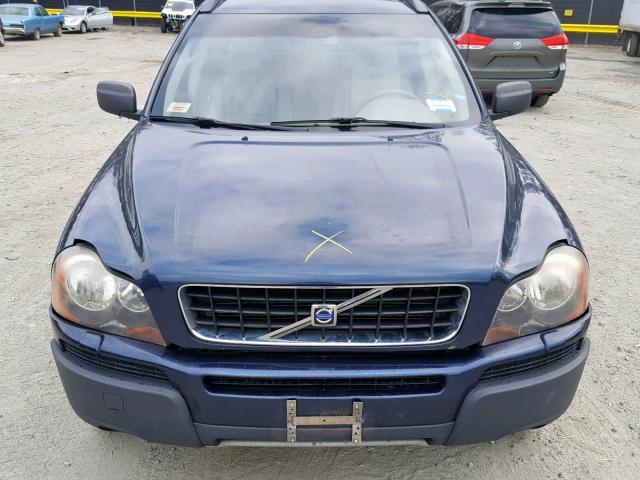 YV1CZ59H941040645 - 2004 VOLVO XC90 BLUE photo 7