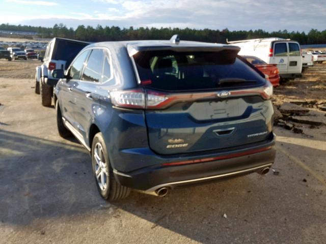 2FMPK3K89GBB42493 - 2016 FORD EDGE TITAN TURQUOISE photo 3