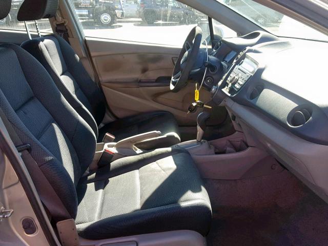 JHMZE2H54AS002181 - 2010 HONDA INSIGHT LX SILVER photo 5